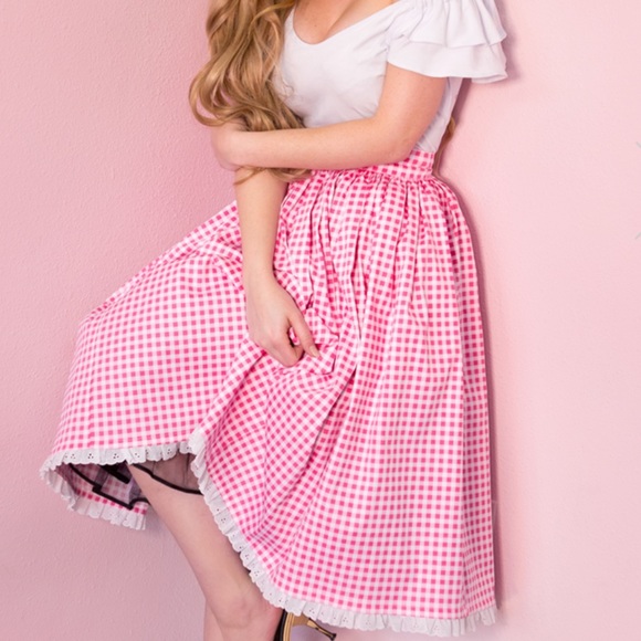 Micheline Pitt Dresses & Skirts - Micheline Pitt Gingham Skirt 2XL COMING SOON